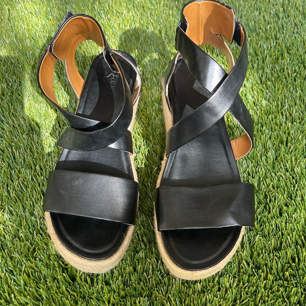 Franco Sarto TABATHA Espadrilles Black Size 9